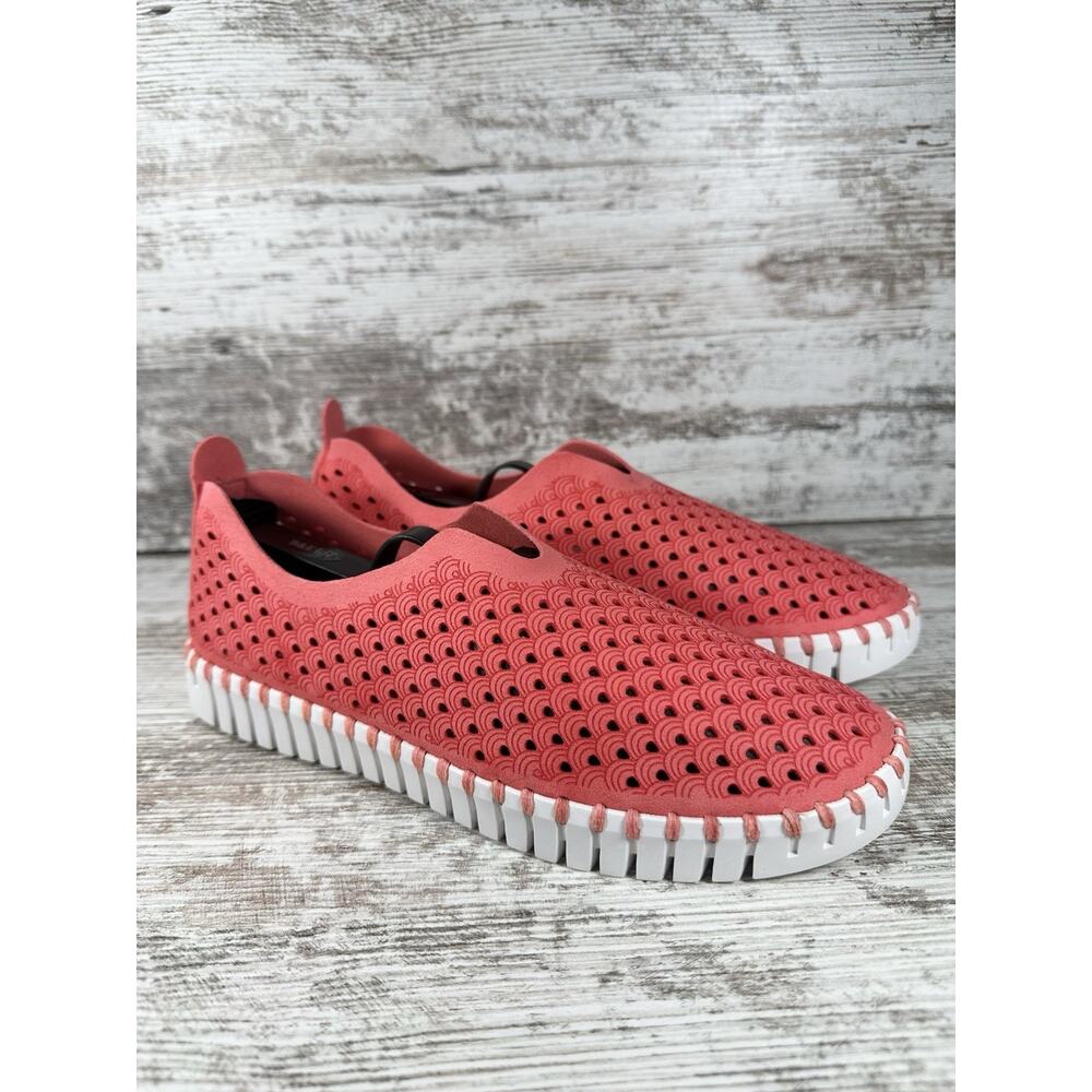 Women's Ilse Jacobsen Tulip Viva Magenta Slip On Flats Sz EUR 39/US 8.5 EUC!